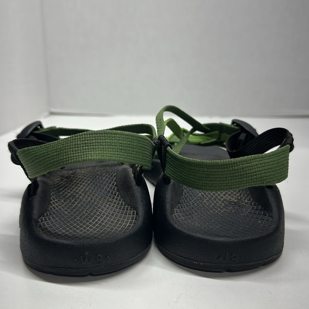 Chaco ZX2 Classic Sandals Shoes Strappy Open Toe Black Green Women's Size 8 - Picture 4 of 8